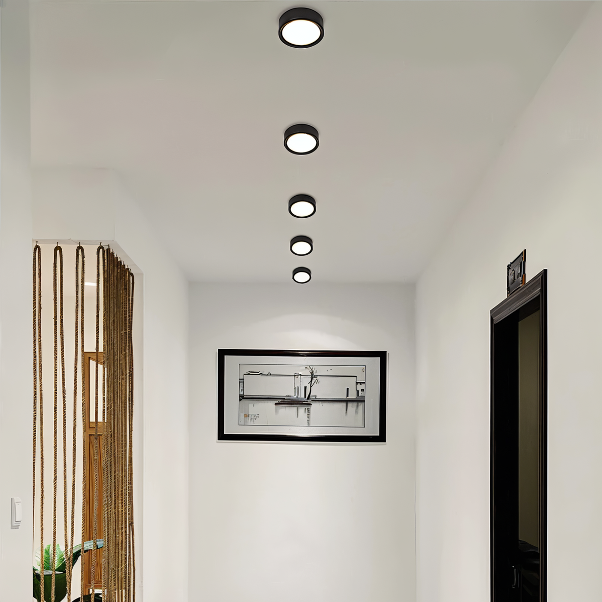 Modern Iron Flush Mount Ceiling Light — Harbor Light Co.