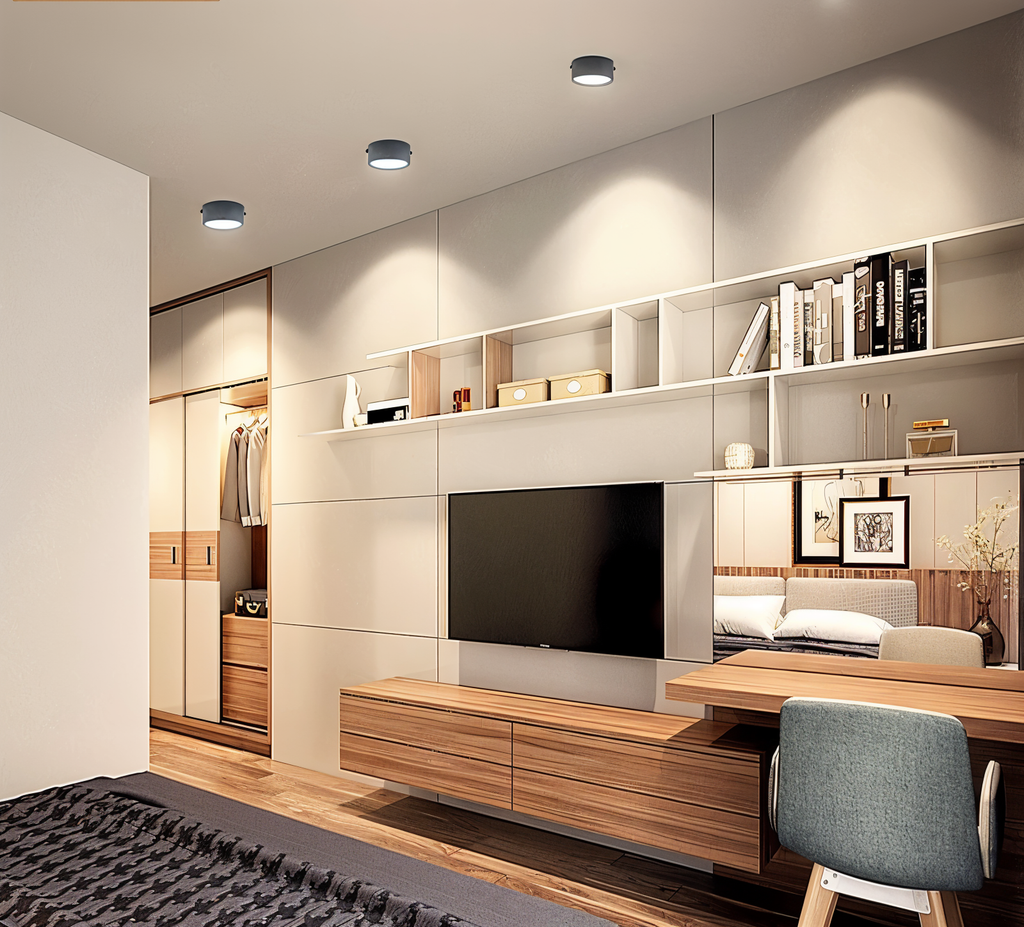 Modern Iron Flush Mount Ceiling Light — Harbor Light Co.