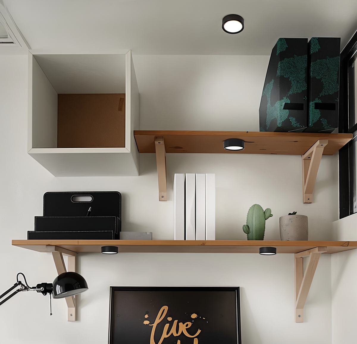 Modern Iron Flush Mount Ceiling Light — Harbor Light Co.