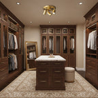 Adjustable 3/5-Light Spotlight Ceiling Light with Round Canopy