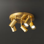 Adjustable 3/5-Light Spotlight Ceiling Light with Round Canopy