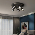 Adjustable 3/5-Light Spotlight Ceiling Light with Round Canopy