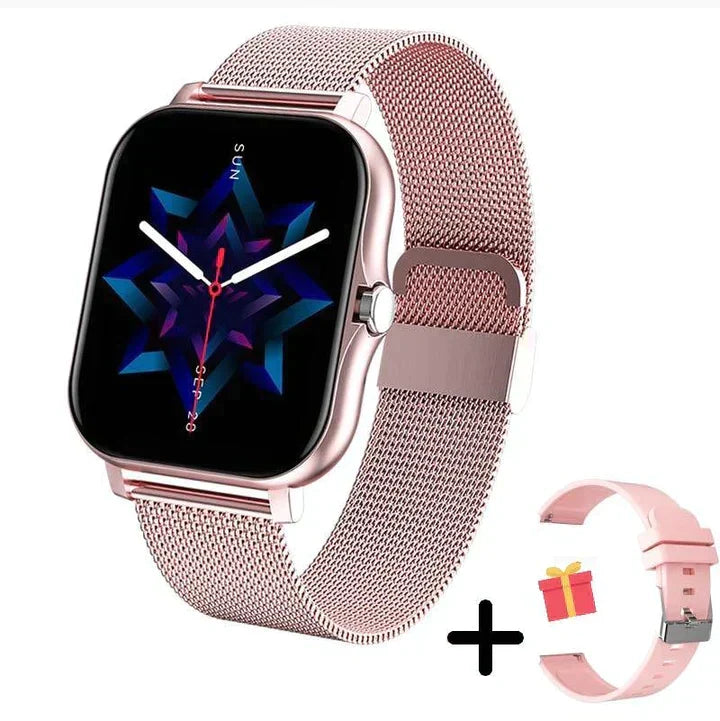 Smart Watch Fitness Tracker with Heart Rate and Sleep Monitor Step Counter Call and Message Notifications for iOS and Android