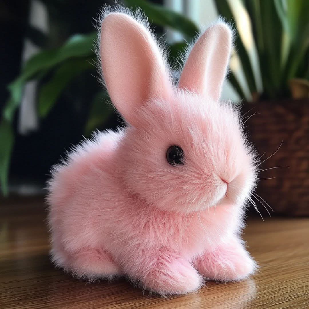 Interactive Plush Bunny Toy with Realistic Movements and Sounds Soft Electronic Hopping Rabbit Stuffed Animal for Kids