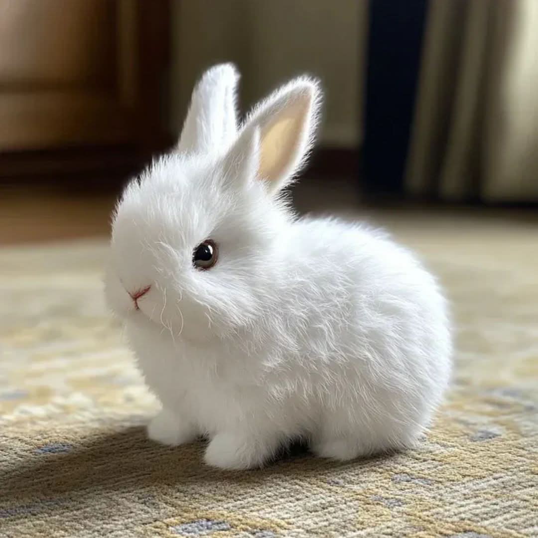 Interactive Plush Bunny Toy with Realistic Movements and Sounds Soft Electronic Hopping Rabbit Stuffed Animal for Kids