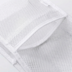 Self Standing Mesh Travel Toiletry Pouch with Dividers and Hanging Loop