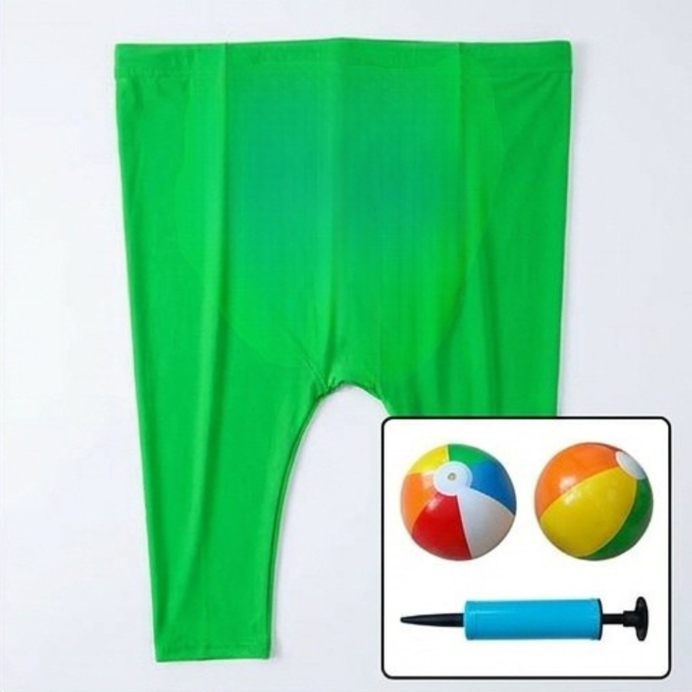 Giant Stretch Pants Ball Catching Party Game with Inflatable Beach Balls