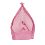 Self Standing Mesh Travel Toiletry Pouch with Dividers and Hanging Loop