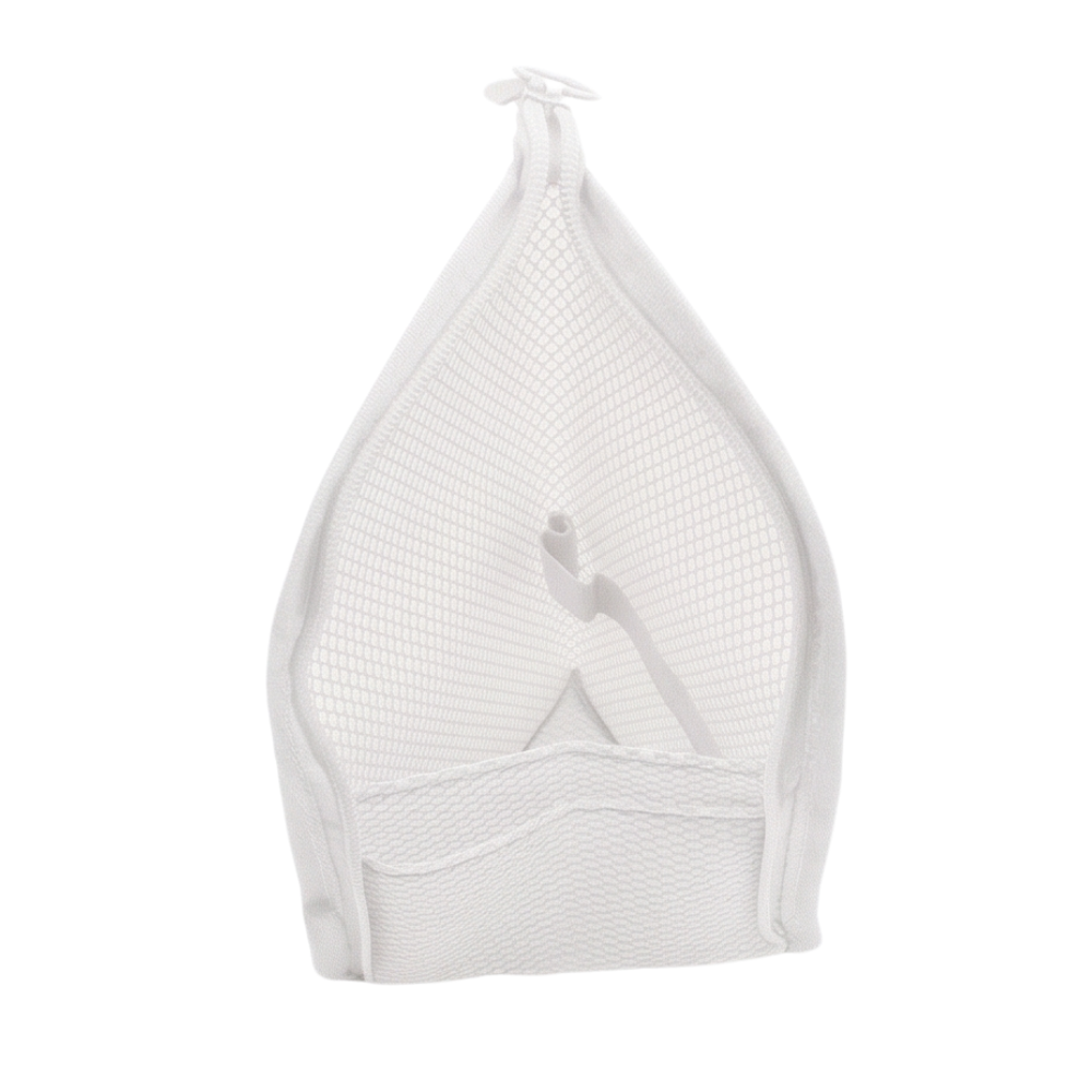 Self Standing Mesh Travel Toiletry Pouch with Dividers and Hanging Loop