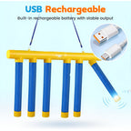 Kids Reflex Reaction Game Falling Stick Catch Trainer Hand Speed Challenge USB Rechargeable Indoor Game with Adjustable Speed Levels