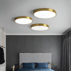 Modern Round Flush Mount Ceiling Light with Slim Frame