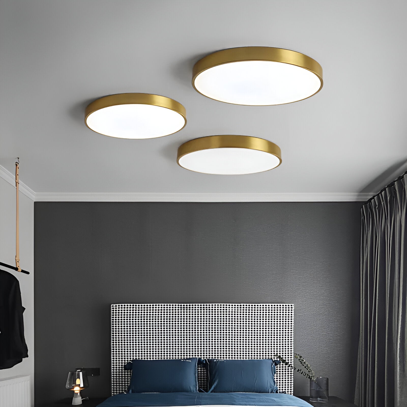 Modern Round Flush Mount Ceiling Light with Slim Frame