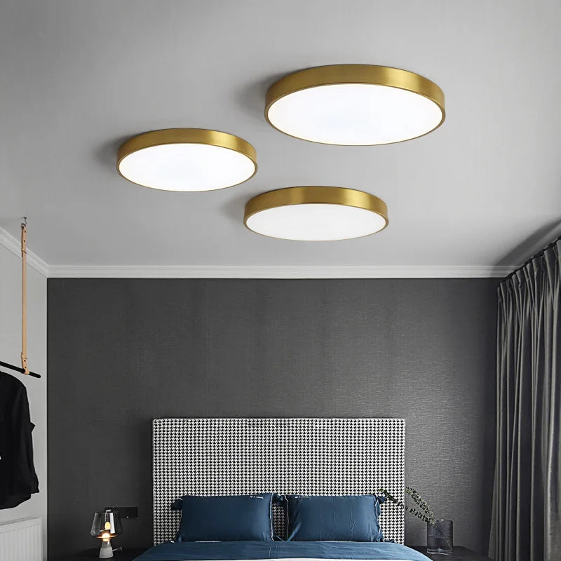 Modern Round Flush Mount Ceiling Light with Slim Frame LED Light