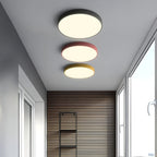 Modern Round Flush Mount Ceiling Light with Slim Frame