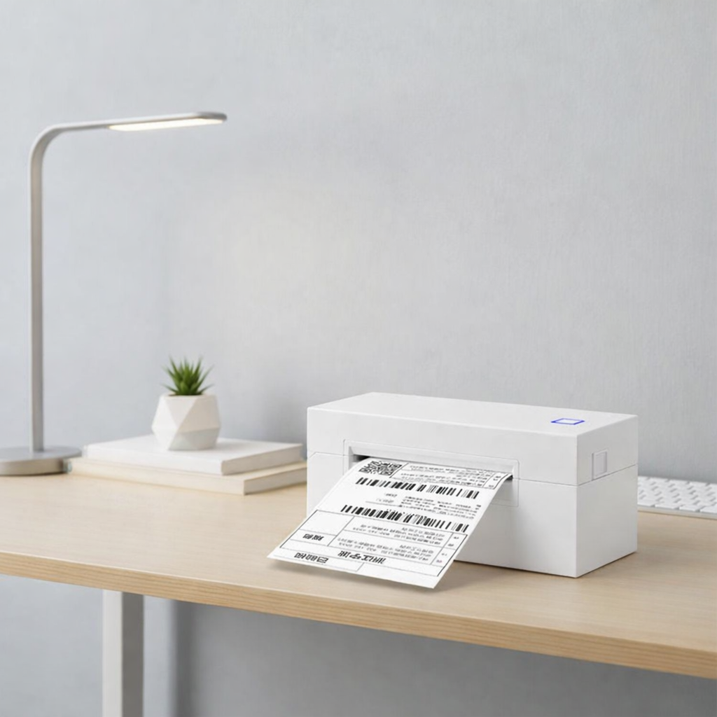 USB Thermal Shipping Label Printer Desktop Direct Thermal Barcode Label Maker for Shipping Labels Ink Free High Speed