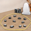 Magnetic Strategy Board Game with Magnetic Stones Family Tabletop Game Portable Travel Set with Storage Bag for Kids and Adults