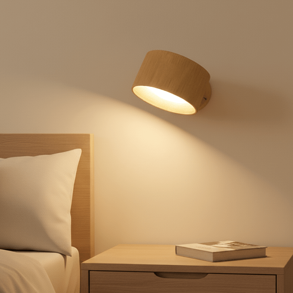Wireless LED Wall Light with Remote Control Rechargeable Battery Operated Wall Sconce Dimmable Stick-On Wall Lamp with Timer for Bedroom and Hallway