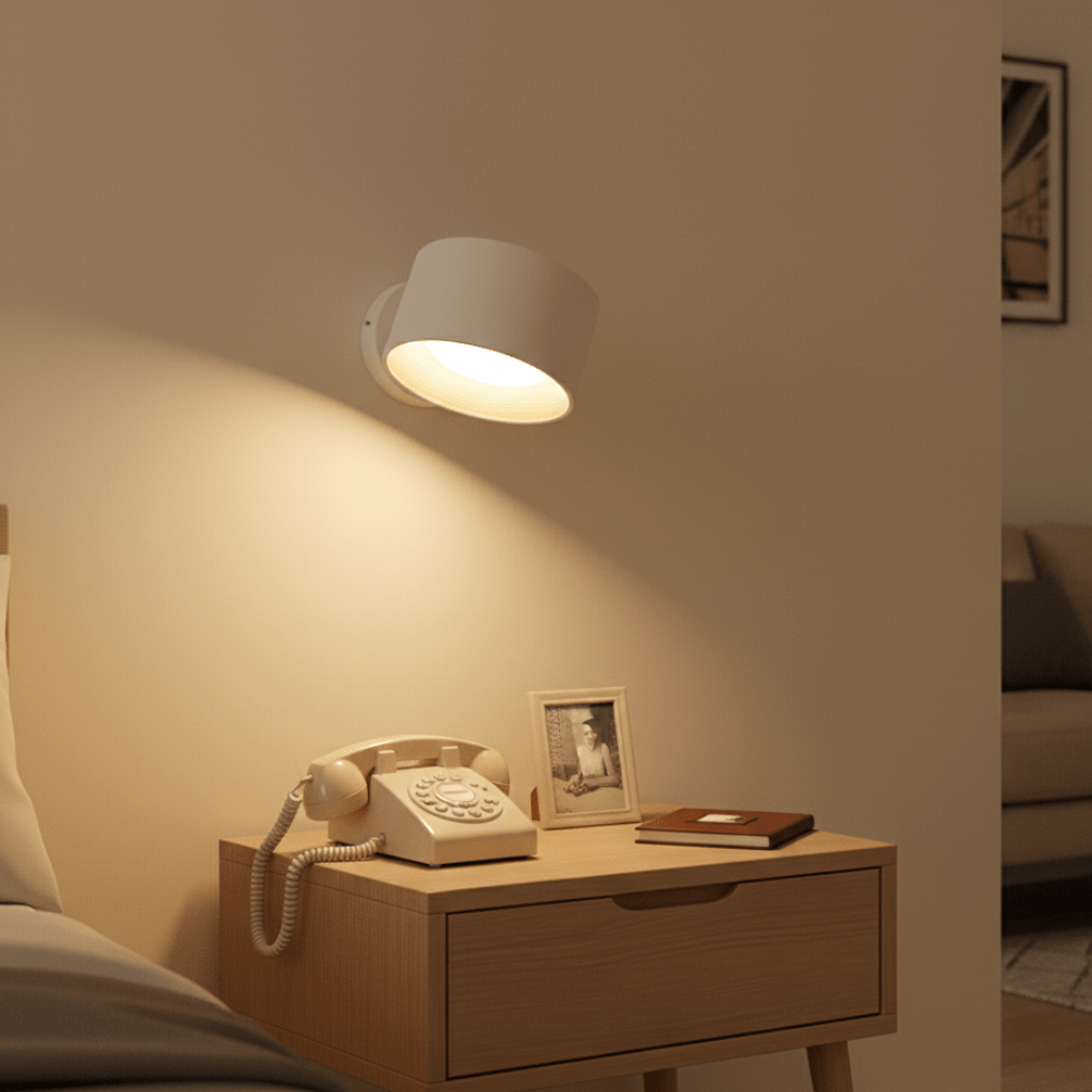 Wireless LED Wall Light with Remote Control Rechargeable Battery Operated Wall Sconce Dimmable Stick-On Wall Lamp with Timer for Bedroom and Hallway