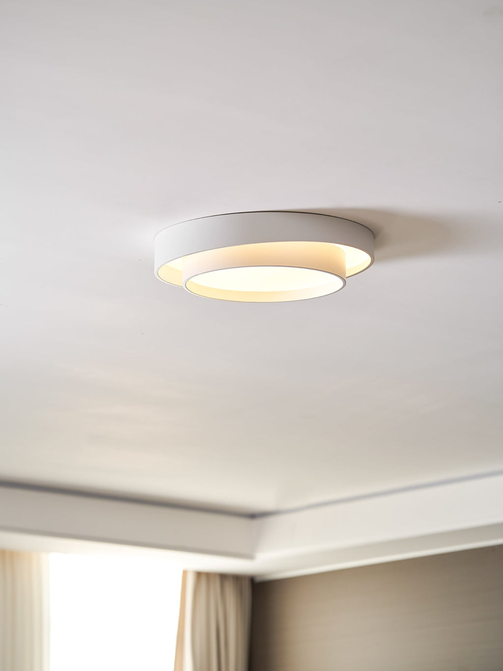 Modern Layered Round Flush Mount Ceiling Light