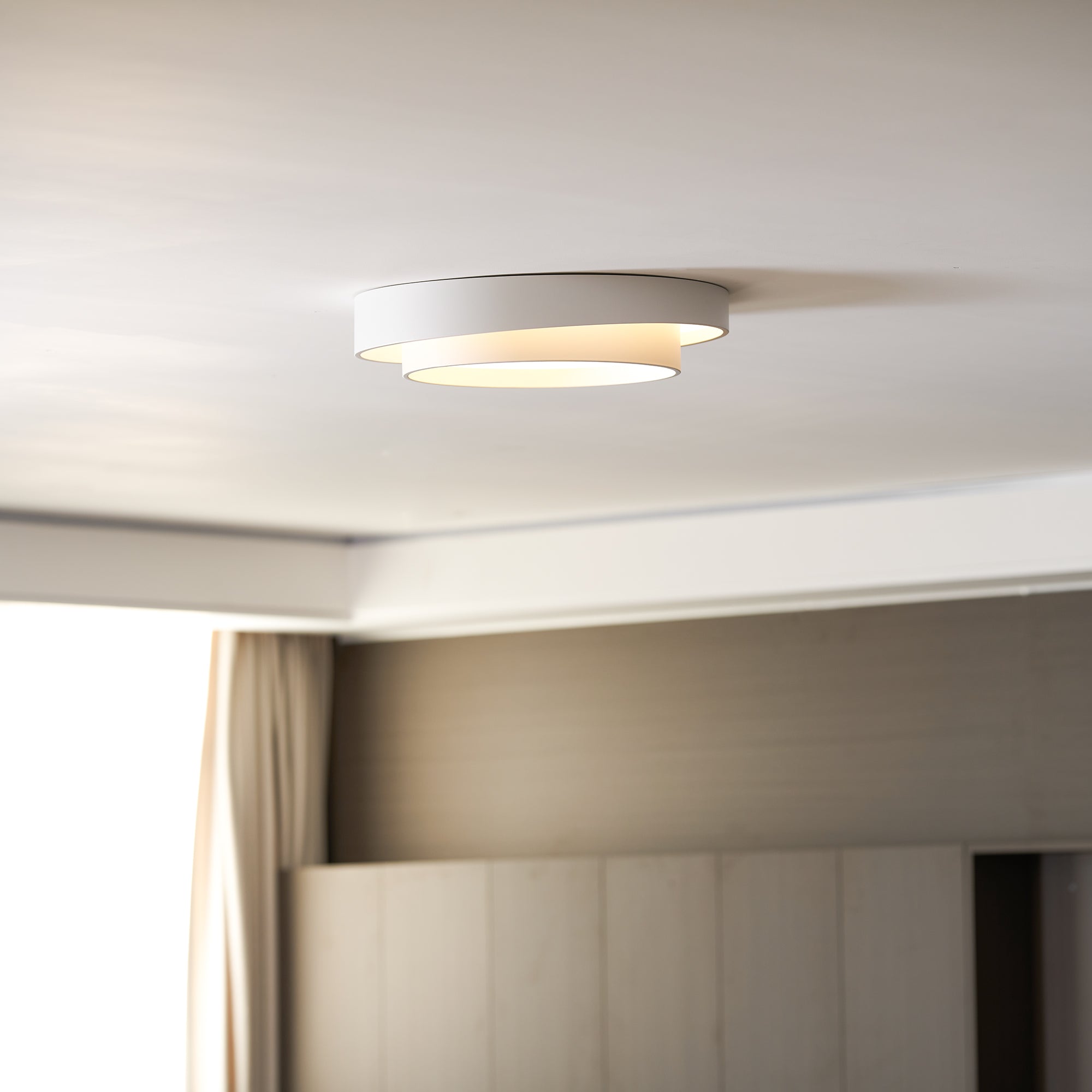 Modern Layered Round Flush Mount Ceiling Light