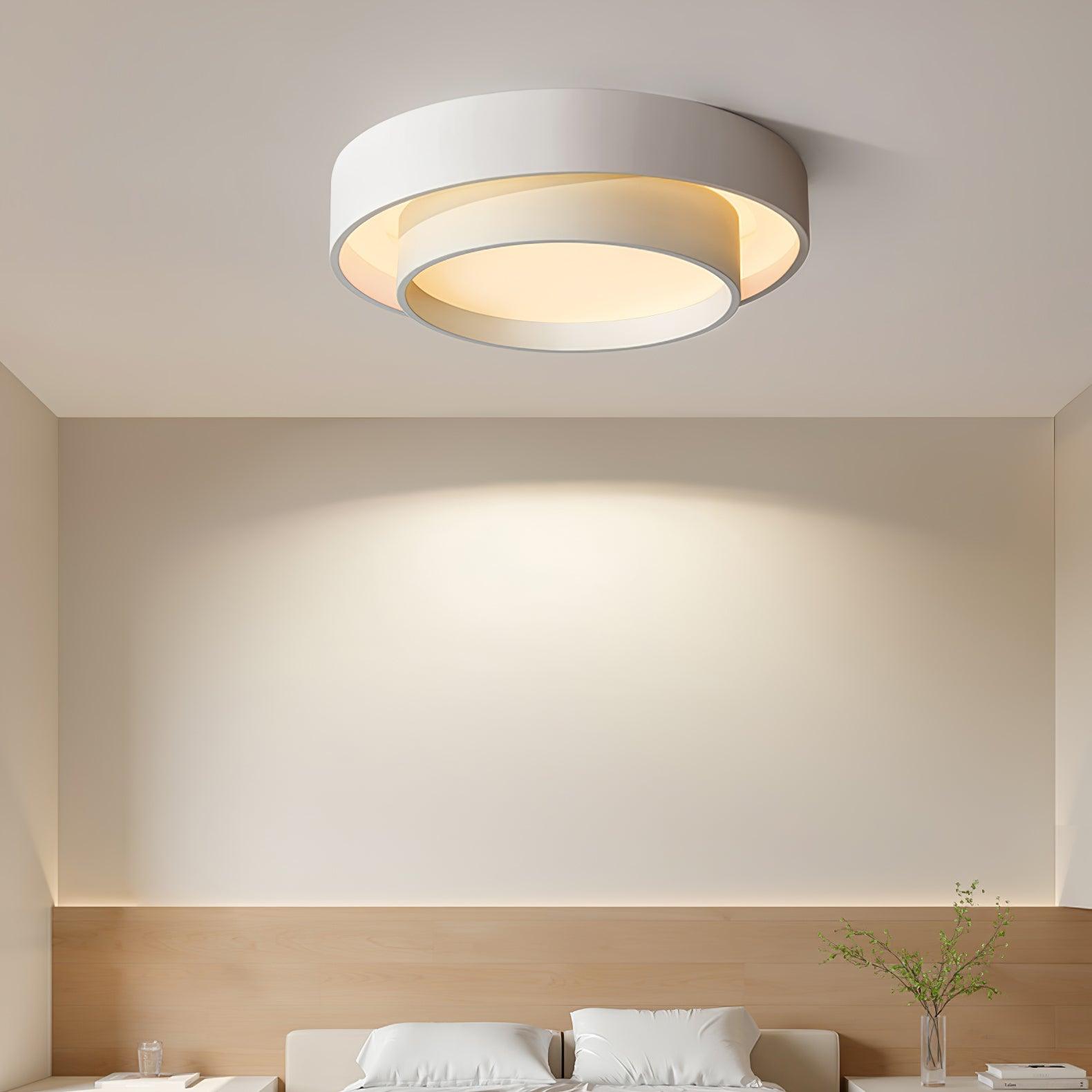 Modern Layered Round Flush Mount Ceiling Light