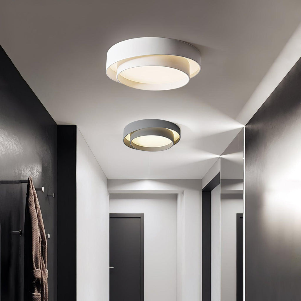 Modern Layered Round Flush Mount Ceiling Light