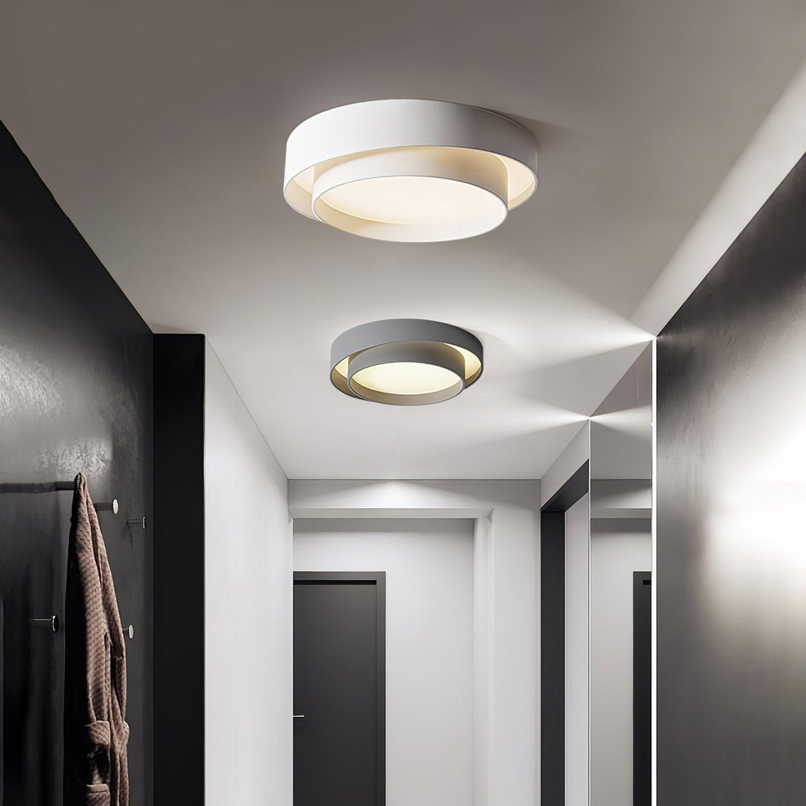 Modern Layered Round Flush Mount Ceiling Light