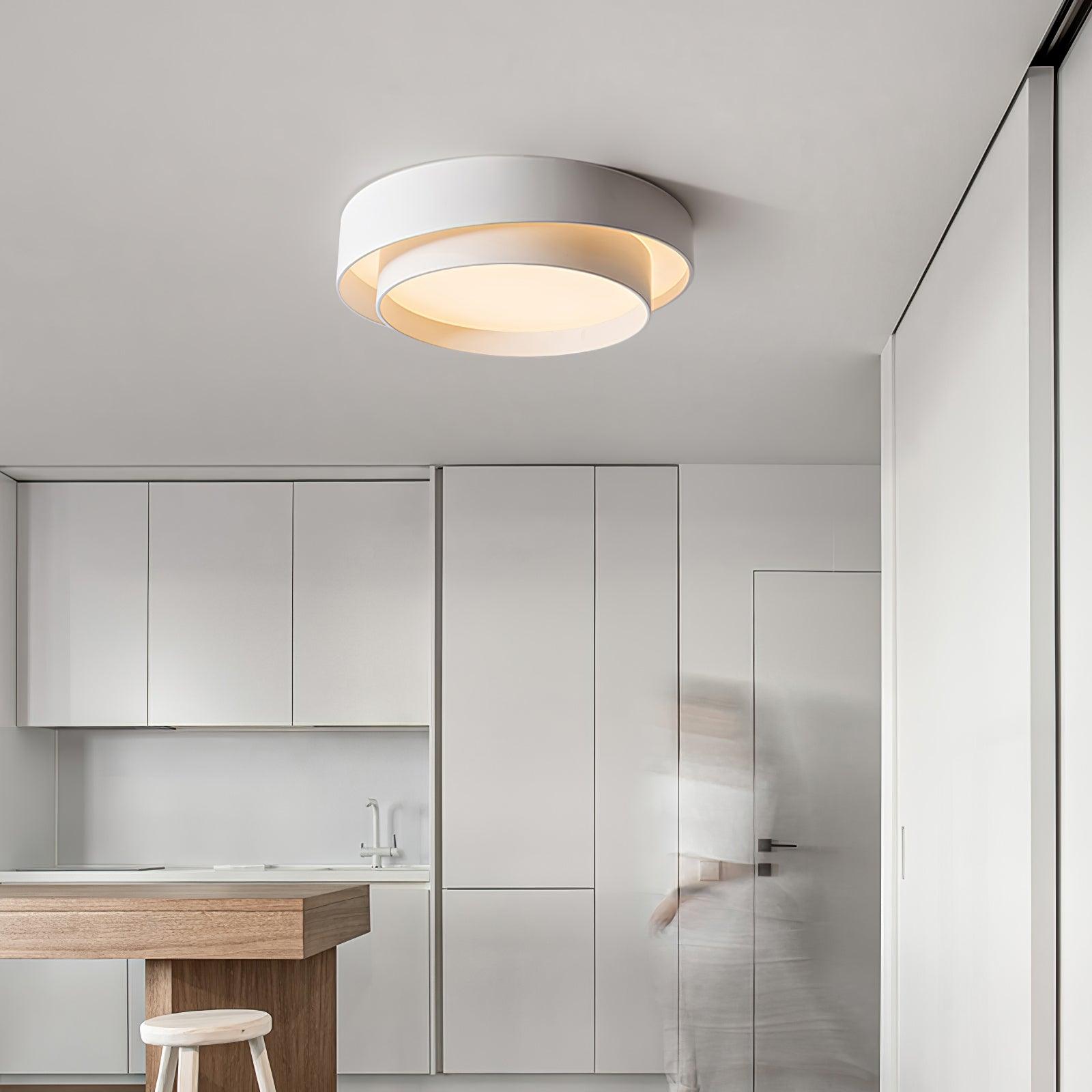 Modern Layered Round Flush Mount Ceiling Light