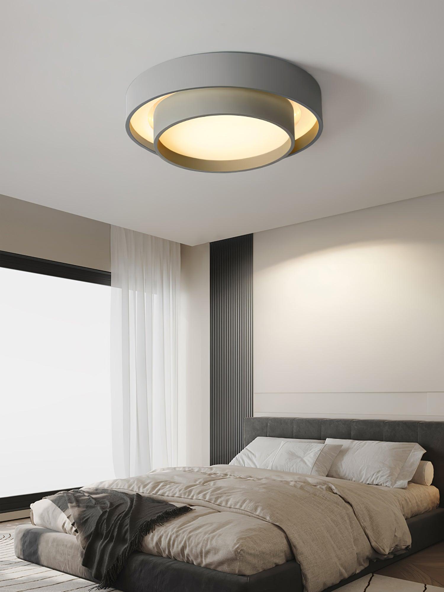 Modern Layered Round Flush Mount Ceiling Light