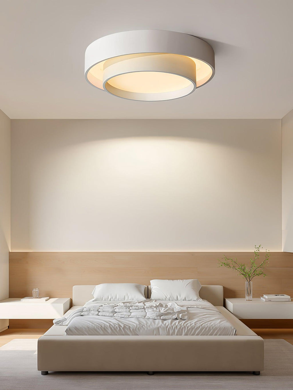Modern Layered Round Flush Mount Ceiling Light