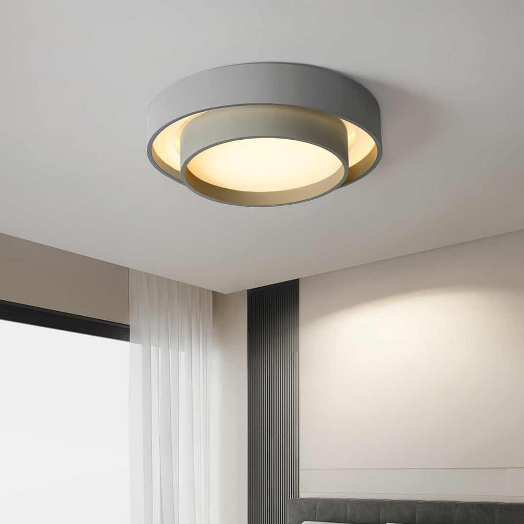Modern Layered Round Flush Mount Ceiling Light