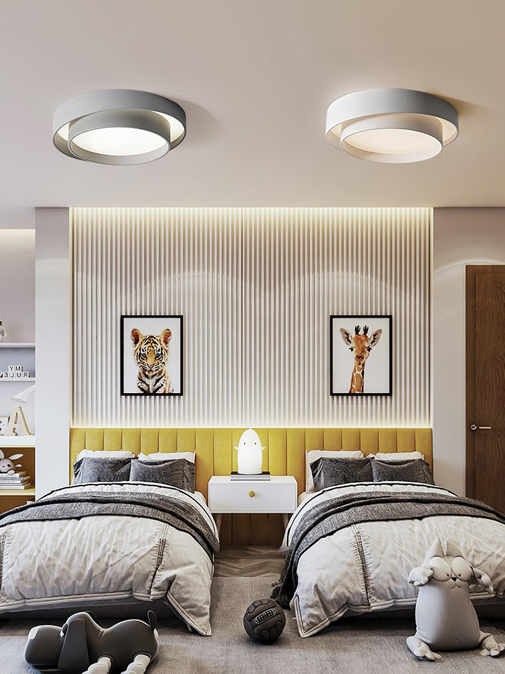 Modern Layered Round Flush Mount Ceiling Light