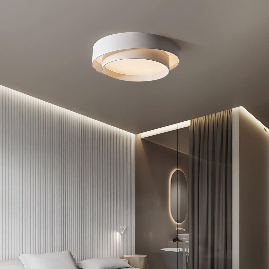 Modern Layered Round Flush Mount Ceiling Light