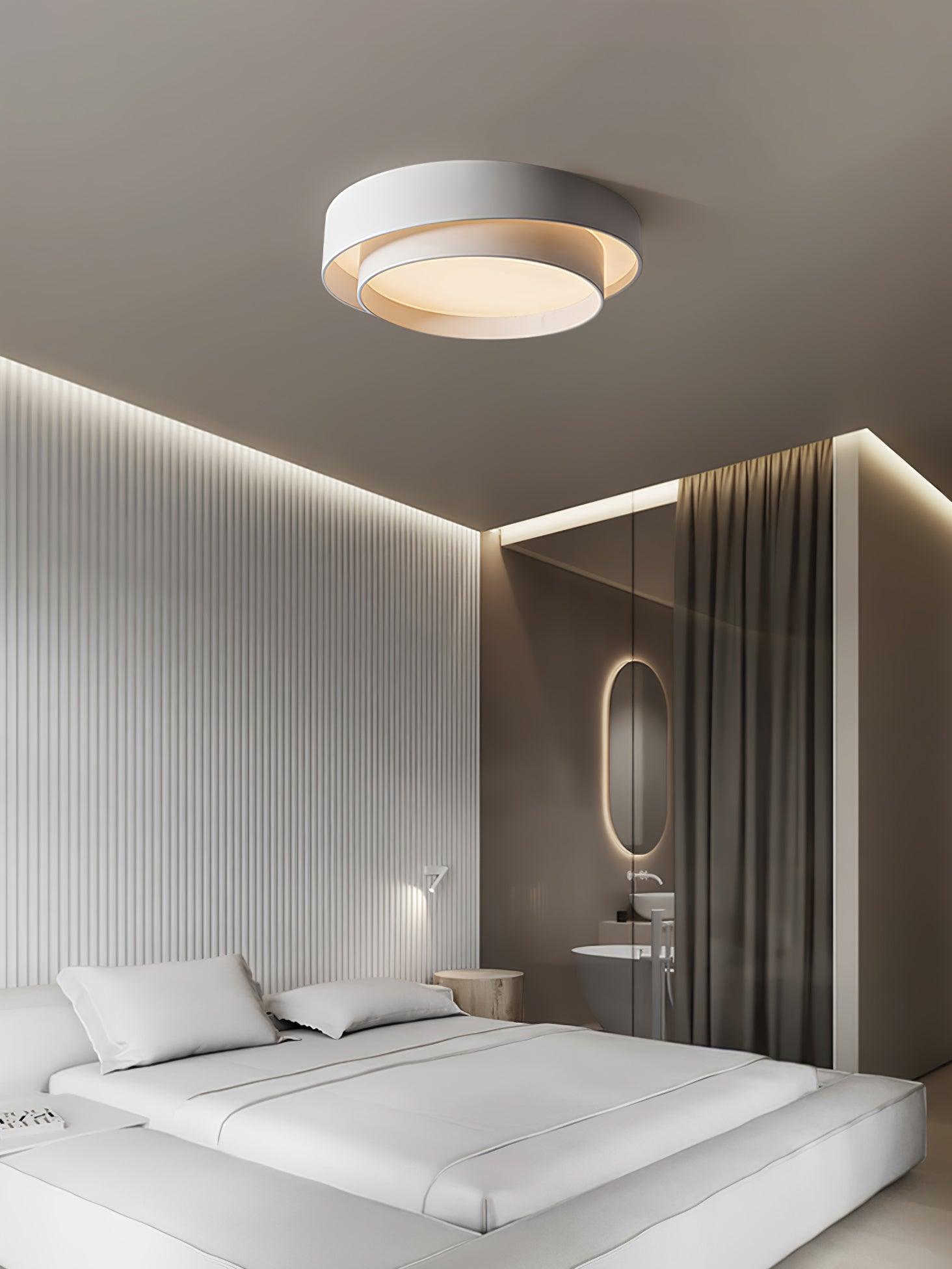 Modern Layered Round Flush Mount Ceiling Light