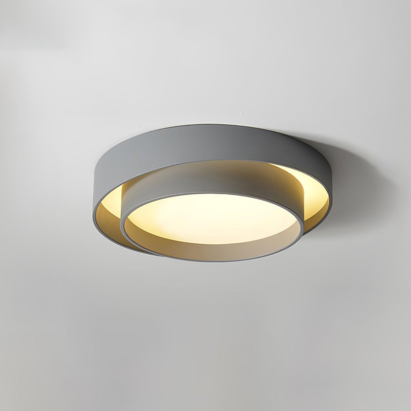 Modern Layered Round Flush Mount Ceiling Light