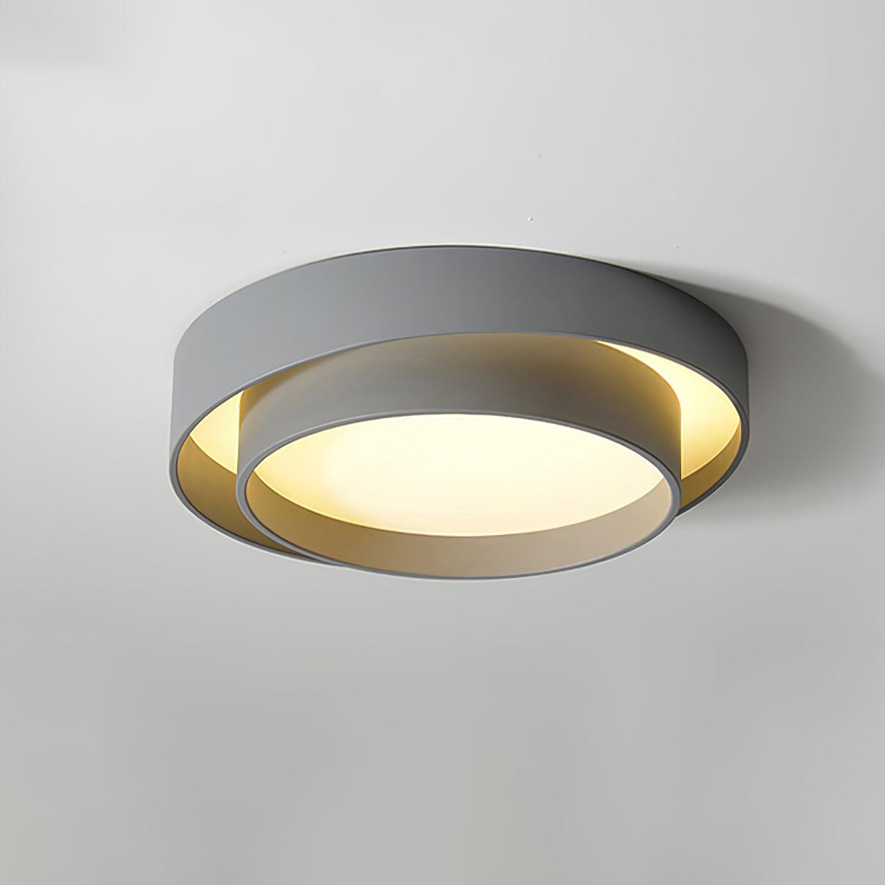 Modern Layered Round Flush Mount Ceiling Light