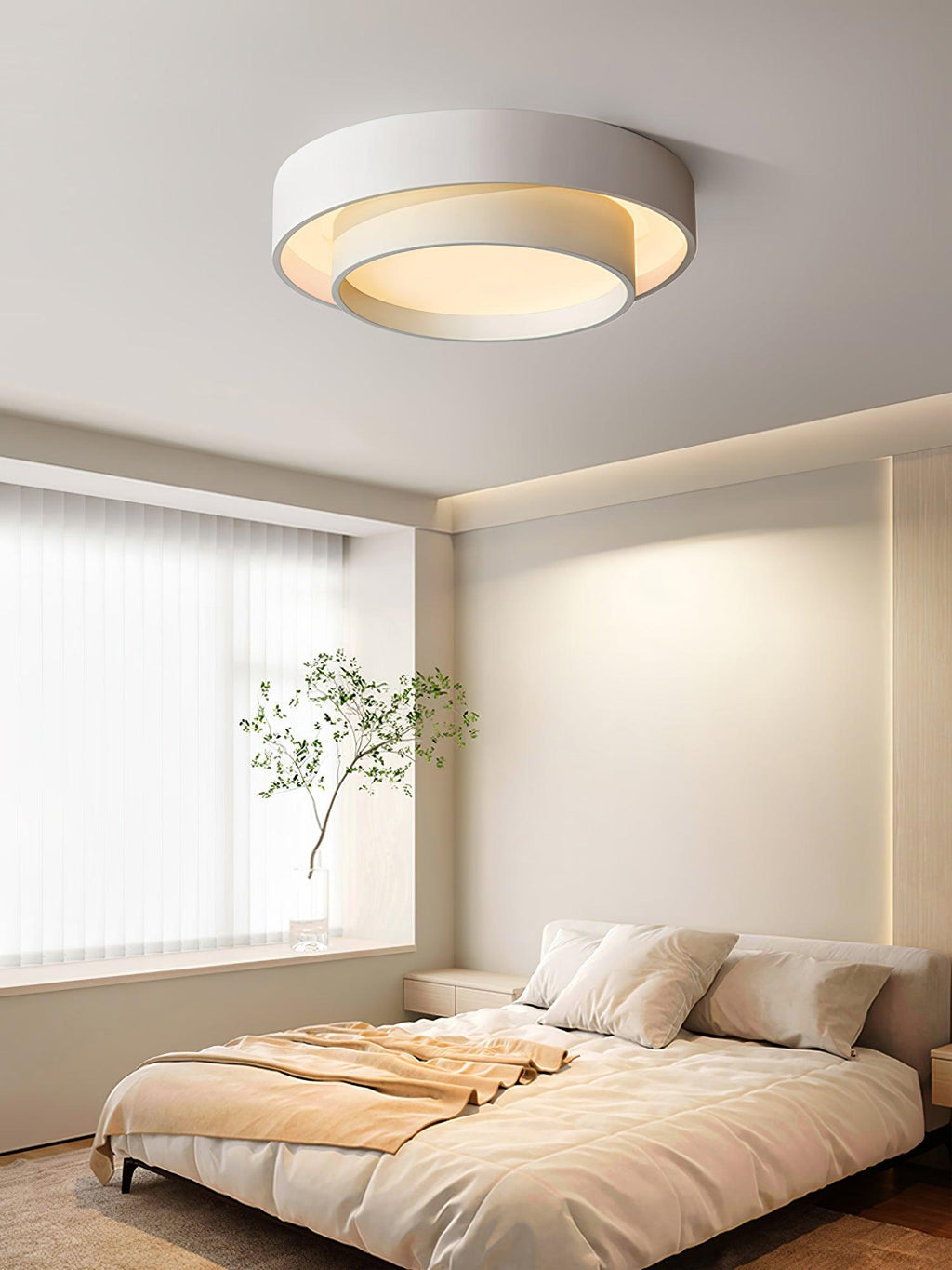 Modern Layered Round Flush Mount Ceiling Light