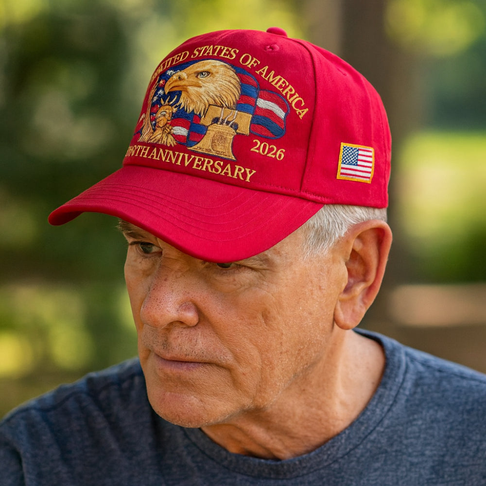 Patriotic Baseball Cap Embroidered Eagle and Flag Anniversary Veterans Hat Adjustable Strap Cotton Blend Dad Hat for Men
