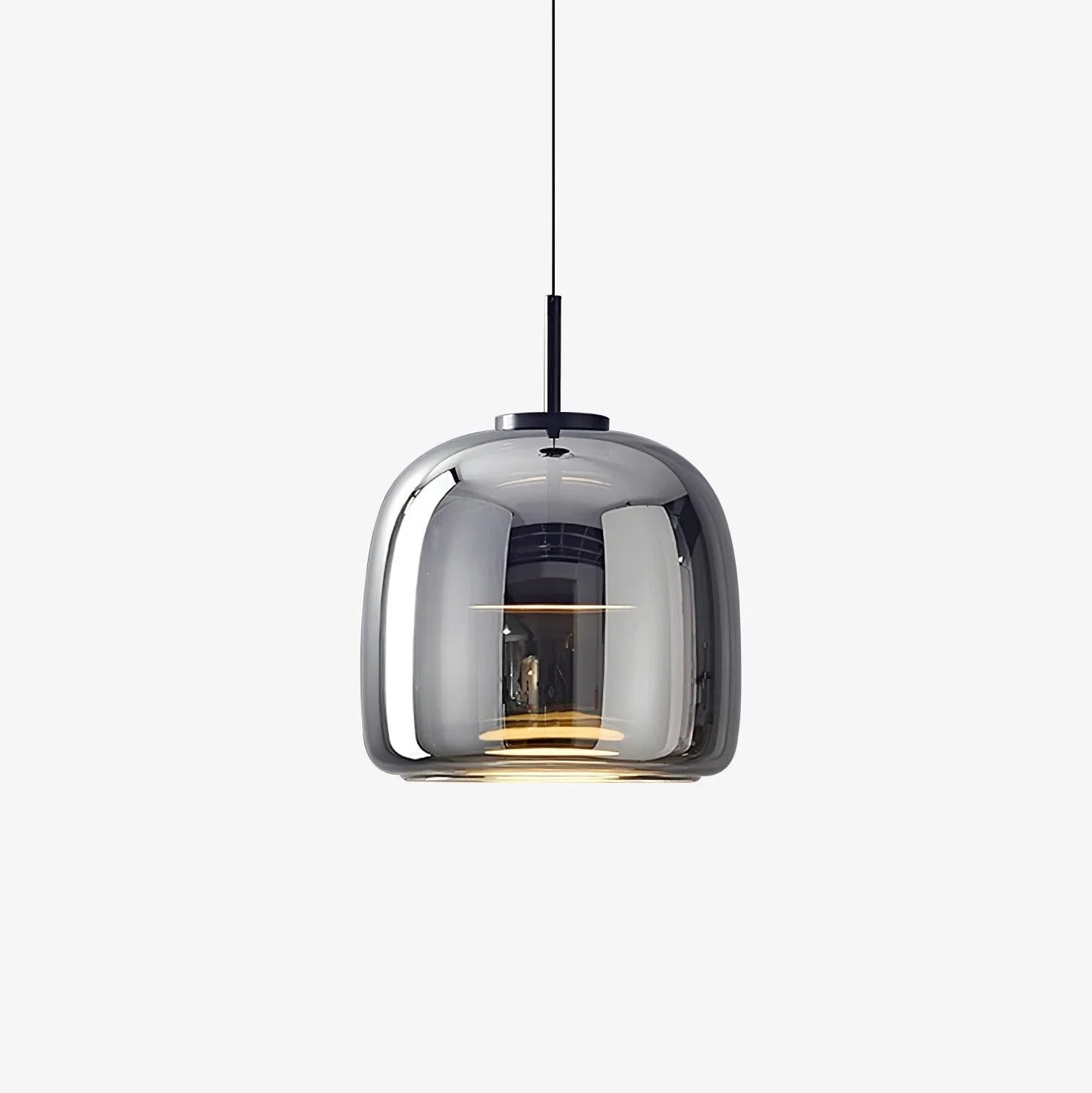 Vintage Glass Pendant Light for Dining Room with Dimmable LED Light