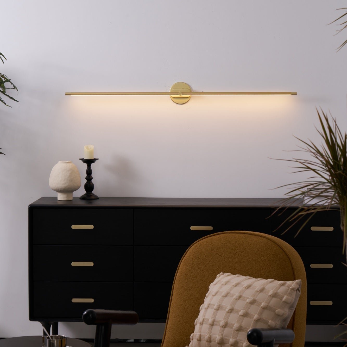 Linear Aluminum Wall Sconce LED Light for Mirror