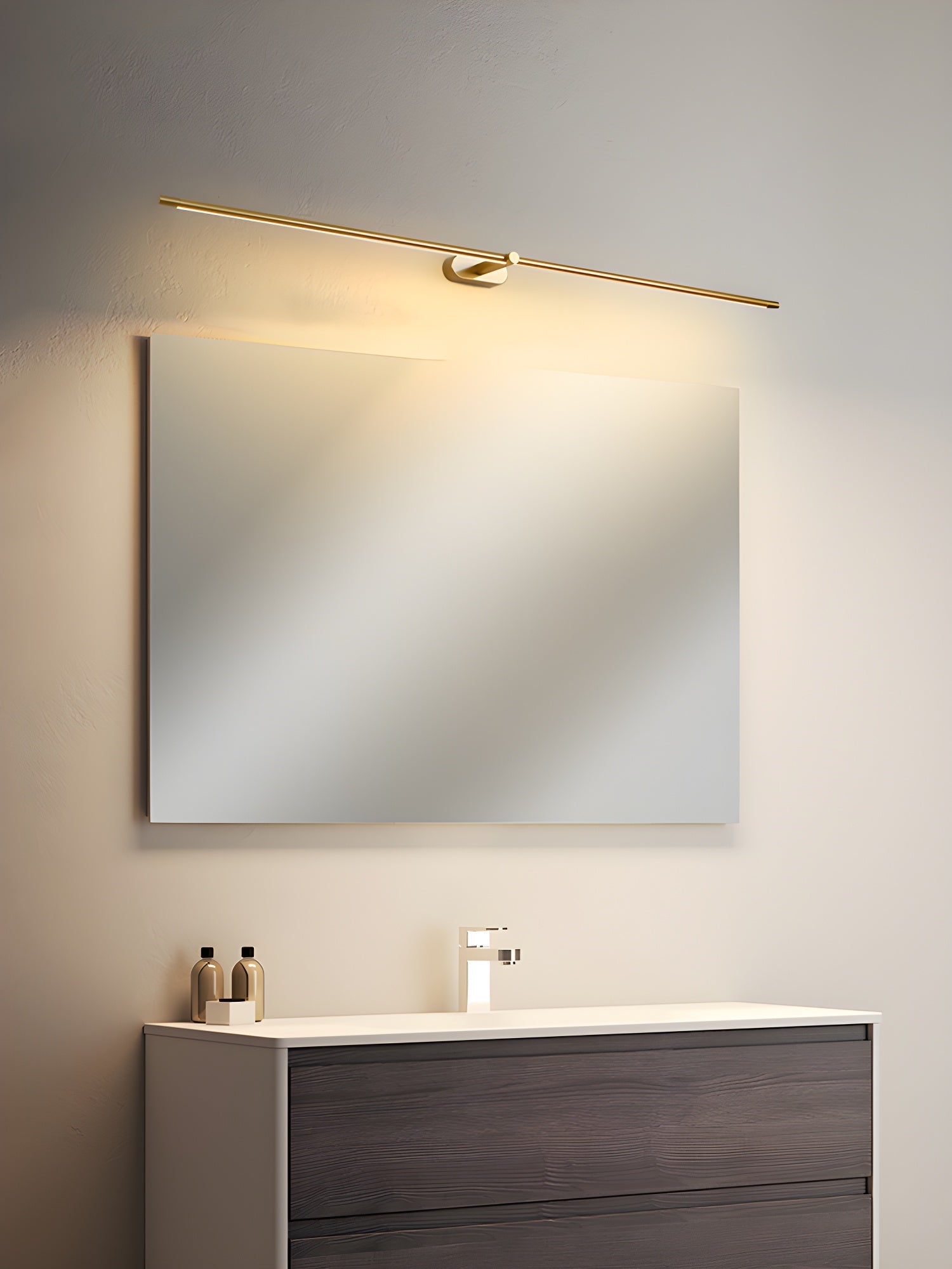 Linear Aluminum Wall Sconce LED Light for Mirror