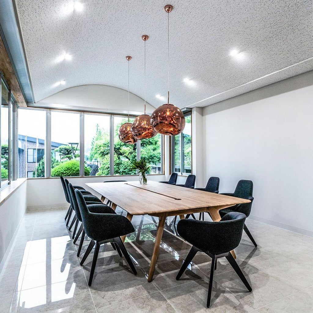 Modern Lava Crackle Glass Globe Pendant Light
