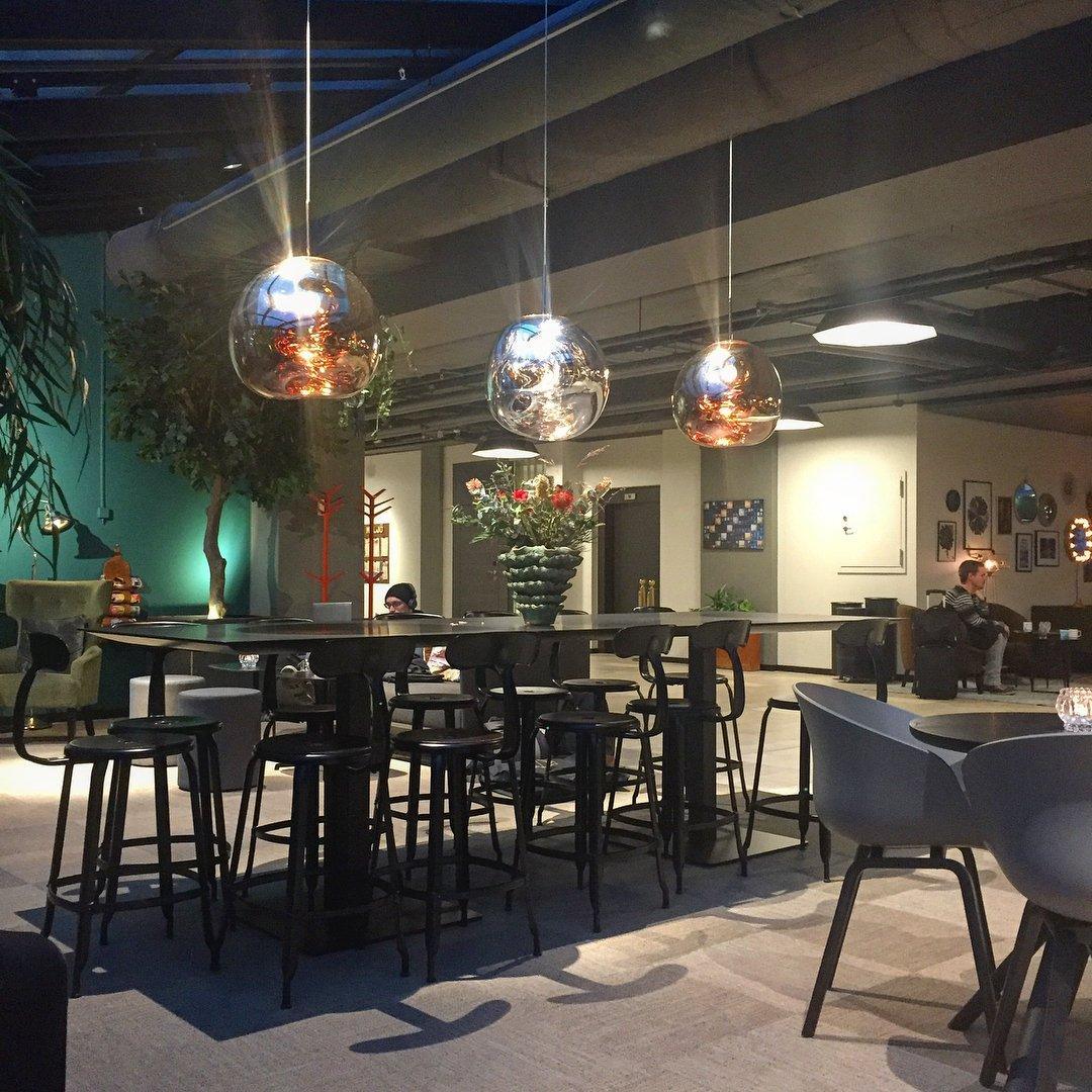 Modern Lava Crackle Glass Globe Pendant Light