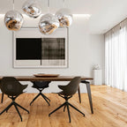 Modern Lava Crackle Glass Globe Pendant Light