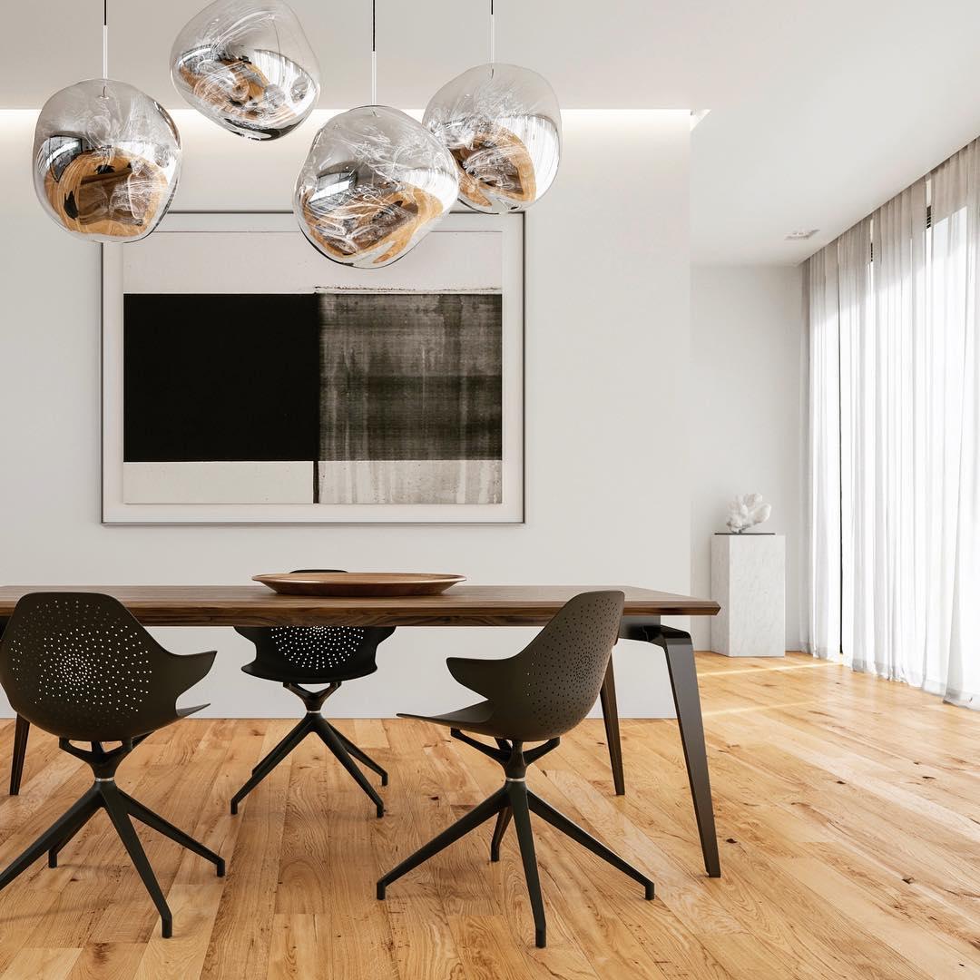 Modern Lava Crackle Glass Globe Pendant Light