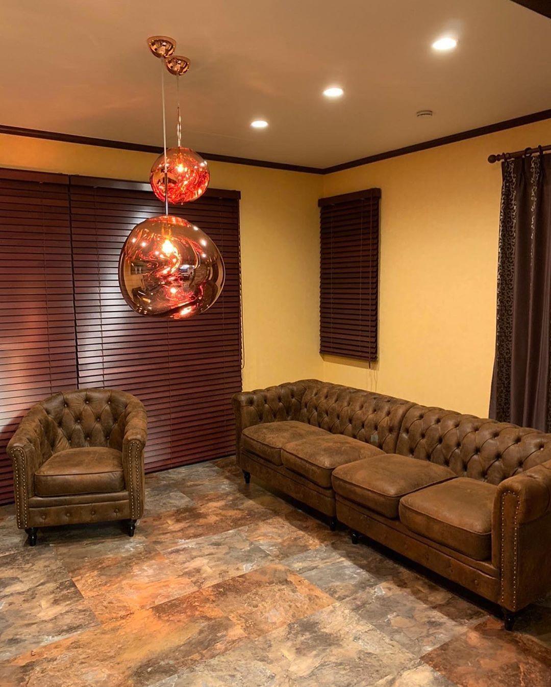 Modern Lava Crackle Glass Globe Pendant Light