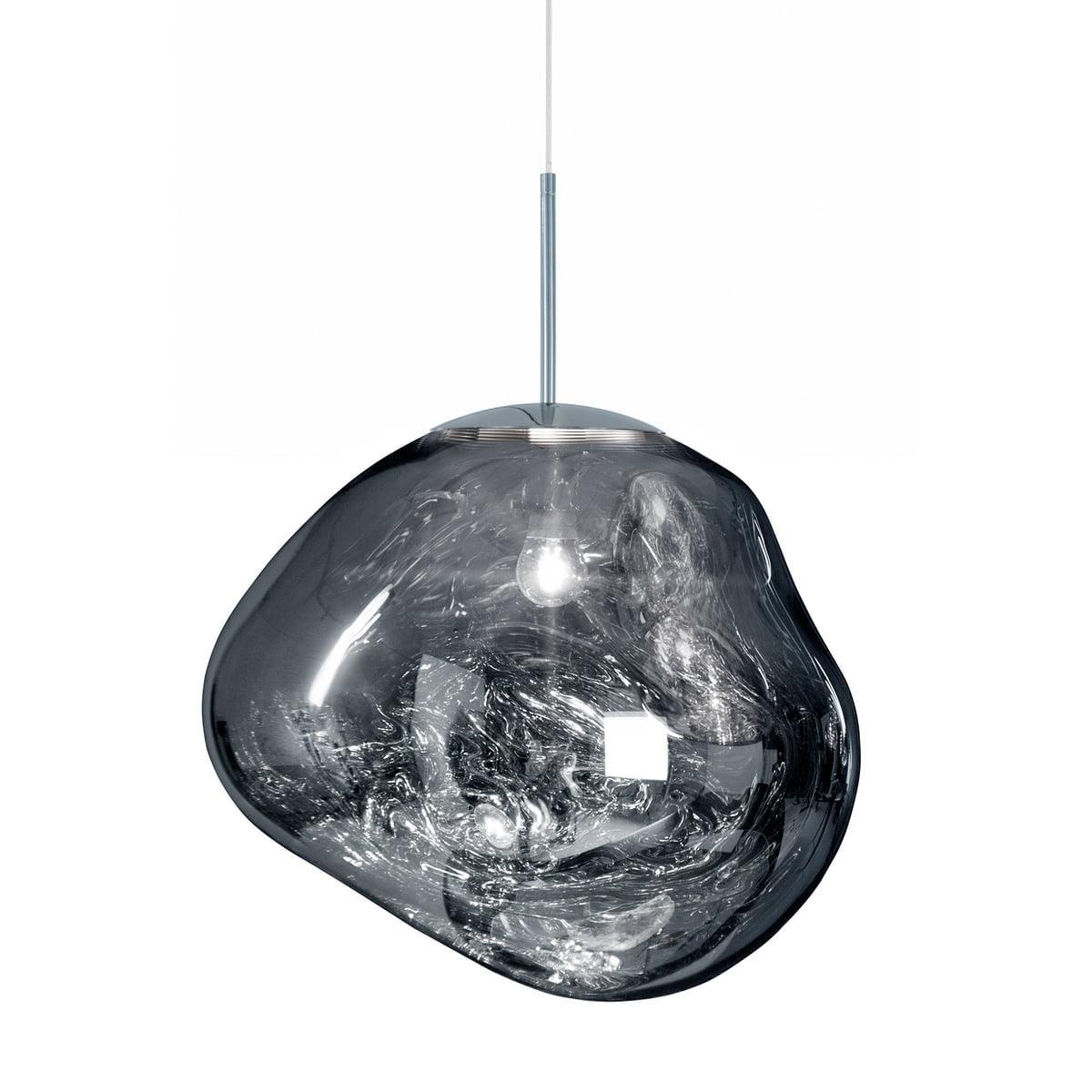 Modern Lava Crackle Glass Globe Pendant Light