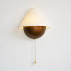 Transitional Travertine Wall Sconce With Warm Dimmable Glow — Harbor Light Co.