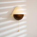 Transitional Travertine Wall Sconce With Warm Dimmable Glow — Harbor Light Co.