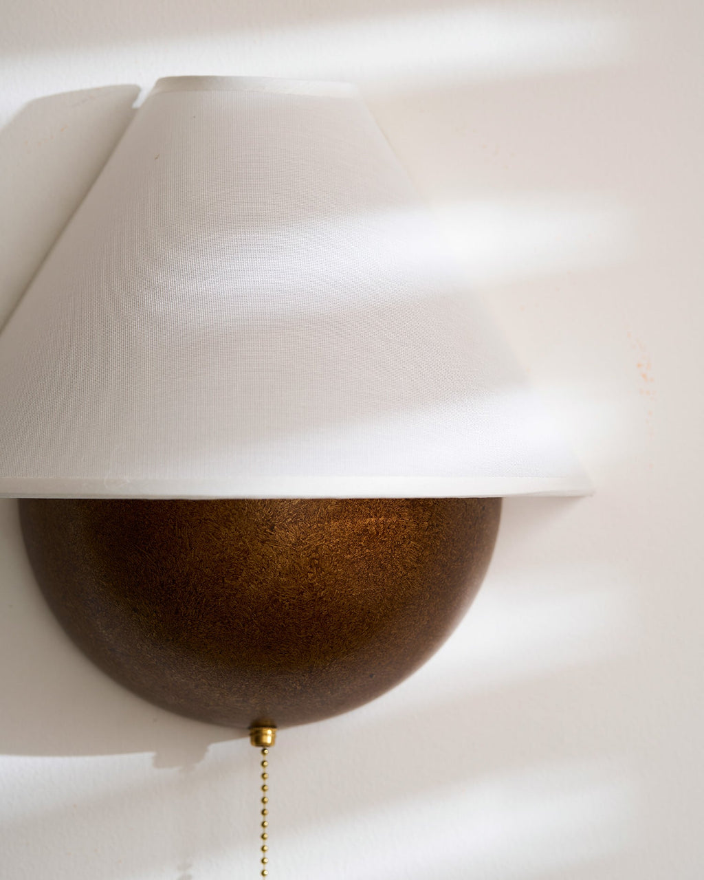 Transitional Travertine Wall Sconce With Warm Dimmable Glow — Harbor Light Co.